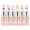 firstfly Pack of 6 Crystal Flower Jelly Lipstick, Long Lasting Nutritious Lip Balm Lips Moisturizer Magic Temperature Color Change Lip Gloss